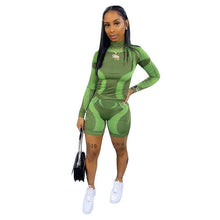 Load image into Gallery viewer, Prowow Fashion Women Tracksuits Skinny Bodycons Outfits Long Sleeve Shirts Shorts Two Piece Sporty Suits Summer Clothing Set - Shop &amp; Buy
