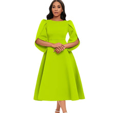 Load image into Gallery viewer, Prowow High Waisted Big Hemline Elegant Women Dress for Evening Birthday Party Solid Color Boutique Female Clothing - Shop &amp; Buy
