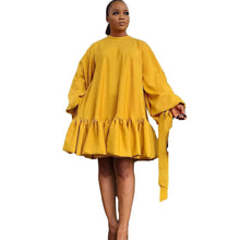 Load image into Gallery viewer, Prowow Loose Style Women Mini Dress Long Puff Sleeve Bandage Solid Color Female Birthday Party Wear 2024 New Design Outfits - Shop &amp; Buy
