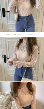 Load image into Gallery viewer, Prowow Sexy See Through Lace Flower Women Blouse Shirts Long Sleeve Spring Summer Thin Crop Tops Clothes Basic Female Outfits - Shop &amp; Buy
