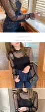 Load image into Gallery viewer, Prowow Sexy See Through Lace Flower Women Blouse Shirts Long Sleeve Spring Summer Thin Crop Tops Clothes Basic Female Outfits - Shop &amp; Buy
