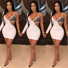 Load image into Gallery viewer, Prowow Sexy Skinny Women MIni Dress Unique One Shoulder Sequined Party Night Club Wear Summer Female Streetwear Outfits - Shop &amp; Buy
