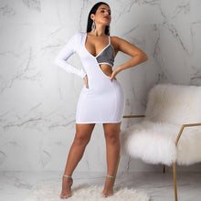 Load image into Gallery viewer, Prowow Sexy Skinny Women MIni Dress Unique One Shoulder Sequined Party Night Club Wear Summer Female Streetwear Outfits - Shop &amp; Buy