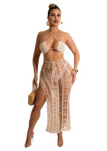 Load image into Gallery viewer, Prowow Sexy Women Beach Dress Hollow Out Crochet Knitted Maxi Dresses for Vacation New Summer Hem Slit Backless Clothing - Shop &amp; Buy
