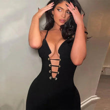 Load image into Gallery viewer, Prowow Sexy Women Jumpsuits Strap Backless Black Color Bodycon Outfits for Party Night Club One-piece Romper - Shop &amp; Buy
