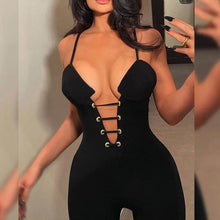Load image into Gallery viewer, Prowow Sexy Women Jumpsuits Strap Backless Black Color Bodycon Outfits for Party Night Club One-piece Romper - Shop &amp; Buy
