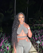 Load image into Gallery viewer, Prowow Sexy Women Party Nightclub Outfits Bandage Corset Tops Pant Two Piece Suits 2023 New Summer Green Female Clothing Set - Shop &amp; Buy

