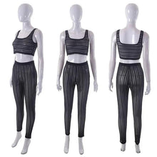 Load image into Gallery viewer, Prowow Sexy Women Two Piece Suits Crop Tanks Tops Pant Summer Sheer Mesh Clothing Set 2024 New Party Nightclub Wear Slim Outfits - Shop &amp; Buy
