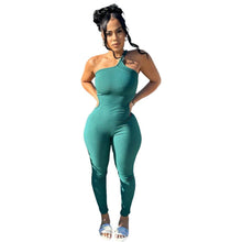 Load image into Gallery viewer, Prowow Skinny Women Jumpsuits One-piece Bodycons Outfits Rompers Summer Sleeveless Ribbed Solid Color Fitness Gym Clothing - Shop &amp; Buy

