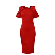 Load image into Gallery viewer, Prowow Slim Fit Women Pencil Dress Hollow Dress Solid Color Zipper Zipper High Quality Office Lady Outfits New Design - Shop &amp; Buy
