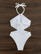 Load image into Gallery viewer, Prowow Solid Color Halter Women Bikiinis One-piece Hollow Sexy Bathing Bodysuits Swimsuits High Waisted Summer Beach Outfits - Shop &amp; Buy
