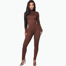 Load image into Gallery viewer, Prowow Women Jumpsuits Skinny One-piece Female Bodycons Fall Winter Long Sleeve Basic Romper Thick O-neck High Stretched Clothes - Shop &amp; Buy
