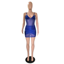 Load image into Gallery viewer, Prowow Women Skirt Set Sheer Mesh Tanks Tops Two Piece Summer Suits 2024 New Sexy Slim Fit Bodycon Outfits Solid Color - Shop &amp; Buy
