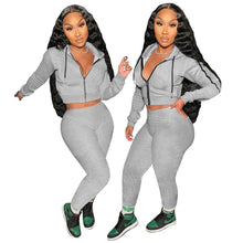 Load image into Gallery viewer, Prowow Women Tracksuits 2023 New Spring Skinny Slim Fit Sporty Suits Hooded Coats Pant Two Piece Female Clothing Set Streetwear - Shop &amp; Buy