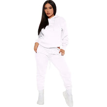 Load image into Gallery viewer, Prowow Women Tracksuits Hooded Sweatshirts Pant Two Piece Sporty Suits Thick Velvet Fall Winter Female Fitness Clothing Set - Shop &amp; Buy
