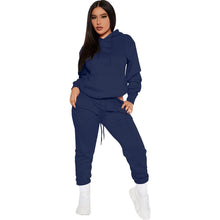 Load image into Gallery viewer, Prowow Women Tracksuits Hooded Sweatshirts Pant Two Piece Sporty Suits Thick Velvet Fall Winter Female Fitness Clothing Set - Shop &amp; Buy
