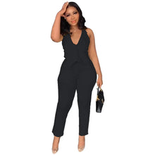 Load image into Gallery viewer, Prowow Women Two Piece Suits Halter Backless Tops Pant Summer Office Lady Clothing Set Solid Color Slim Fit Outfits Tracksuits - Shop &amp; Buy
