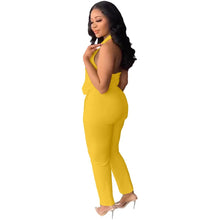 Load image into Gallery viewer, Prowow Women Two Piece Suits Halter Backless Tops Pant Summer Office Lady Clothing Set Solid Color Slim Fit Outfits Tracksuits - Shop &amp; Buy
