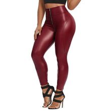 Load image into Gallery viewer, PU Leather Leggings Fitness Women Thin Yoga Pants High Waist Sexy Curvy Elastic Leggins Ladies Fashion Stretch Trousers - Shop &amp; Buy

