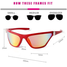 Load image into Gallery viewer, Punk Red Mirror Sport Sunglasses Men Brand Y2K Mercury Windproof Frame Shade Eyewear Outdoor Cycling Film Sun Glasses Male UV400 - Shop &amp; Buy
