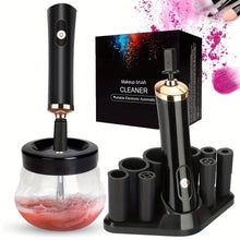 Load image into Gallery viewer, QuickClean Battery-Operated Makeup Brush Cleaner - Efficient Residue Removal, Adjustable Speeds - Shop &amp; Buy
