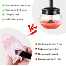 Load image into Gallery viewer, QuickClean Battery-Operated Makeup Brush Cleaner - Efficient Residue Removal, Adjustable Speeds - Shop &amp; Buy
