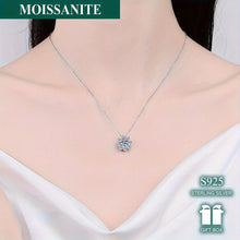 Load image into Gallery viewer, Radiant 1 Carat Moissanite Sunflower Pendant Necklace - 925 Sterling Silver, Timeless Elegant Style - Shop &amp; Buy
