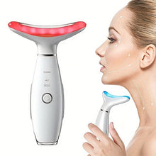Load image into Gallery viewer, Radiant Rejuvenation Massager - Tri-Color LED &amp; Heated Facial Neck Therapy - Comprehensive Skin Care for Women - Shop &amp; Buy
