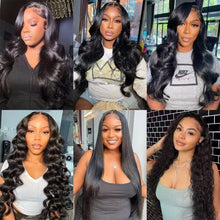 Load image into Gallery viewer, Real HD Lace Frontal Wig 13x4 Body Wave Lace Frontal Wig Pre Plucked Human Hair Wigs With Baby Hair Bleach Knots Hair For Woman - Shop &amp; Buy
