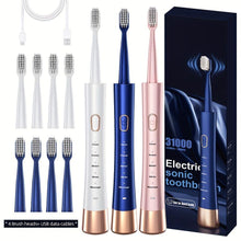 Load image into Gallery viewer, Rechargeable Ultrasonic Toothbrush: 5 Modes, Soft Bristles, Waterproof - Ideal for Sensitive Teeth &amp; Travel, Timer Included - Shop &amp; Buy
