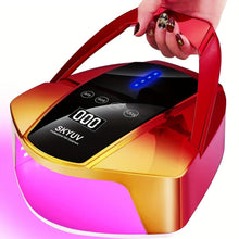 Load image into Gallery viewer, Rechargeable UV LED Nail Lamp, 96W Cordless Nail Dryer for Gel Polish with Portable Handle - Shop &amp; Buy
