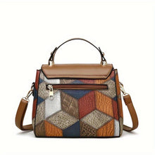 Load image into Gallery viewer, Retro Geometric Pattern Handbag, Fashion Mini Crossbody Bag, Women&#39;s Buckle Decor Shoulder Purse - Shop &amp; Buy

