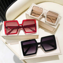 Load image into Gallery viewer, Retro Pink Big Frame Square Sunglasses Women Brand Shades Eyewear Vintage Gradient Lens Men Sun Glasses - Shop &amp; Buy
