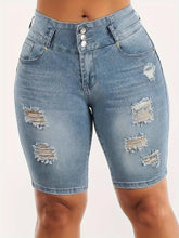 Load image into Gallery viewer, Ripped jeans shorts for women - Shop &amp; Buy

