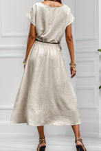 Load image into Gallery viewer, Round Neck Short Sleeve Top and Skirt Set - Shop &amp; Buy

