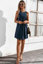 Load image into Gallery viewer, Round Neck Sleeveless Mini Dress - Shop &amp; Buy