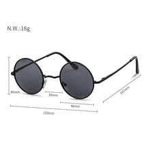 Load image into Gallery viewer, Round Sunglasses Men Polarized UV400 High Quality Brand Design Vintage Retro Circle Frame Sun Glasses Women Yellow Lens - Shop &amp; Buy
