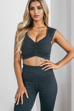 Load image into Gallery viewer, Ruched Cutout Tank and Slit Pants Set - Shop &amp; Buy
