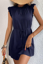 Load image into Gallery viewer, Ruffled Tie-Waist Keyhole Dress - Shop &amp; Buy