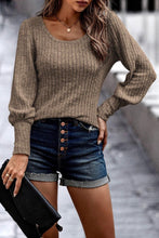 Load image into Gallery viewer, Scoop Neck Long Sleeve Blouse - Shop &amp; Buy

