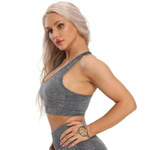 Load image into Gallery viewer, Seamless Yoga Set Women&#39;s Tracksuit Workout Sportswear Fitness Clothing Yoga Shorts Crop Top Short Sleeve Shirt Gym Sports Suits - Shop &amp; Buy

