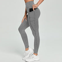 Load image into Gallery viewer, Sexy Booty Women Leggings High Waist Fitness Leggins Push Up Ladies Seamless Grid Tights Casual Running Indoor Gym Pants - Shop &amp; Buy
