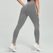 Load image into Gallery viewer, Sexy Booty Women Leggings High Waist Fitness Leggins Push Up Ladies Seamless Grid Tights Casual Running Indoor Gym Pants - Shop &amp; Buy