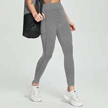 Load image into Gallery viewer, Sexy Booty Women Leggings High Waist Fitness Leggins Push Up Ladies Seamless Grid Tights Casual Running Indoor Gym Pants - Shop &amp; Buy

