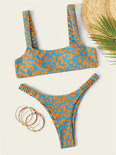 Load image into Gallery viewer, Sexy Micro Bikini Women Orange Leopard Push Up Padded Thong Swimsuit Female Cut Out Bathing Suit Swimwear - Shop &amp; Buy
