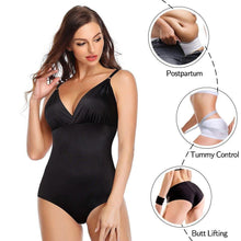 Load image into Gallery viewer, Shapewear Bodysuits for Women Seamless Deep V Neck Bodysuit Smooth Slip Crop Tops Tummy Control Body Shaper Slimming Underwear - Shop &amp; Buy