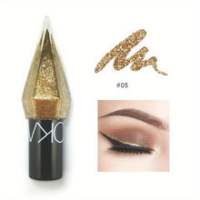 Load image into Gallery viewer, Shimmering Silvery Rose Gold Glitter Eyeliner Pen - Waterproof, Long-lasting Sparkle - Shop &amp; Buy
