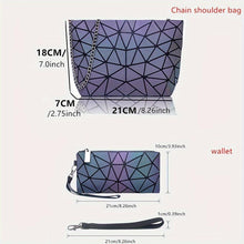 Load image into Gallery viewer, Shiny Geometric Backpack - Durable PU Leather, Ultra-Lightweight Sling Bag, Fashion-Forward &amp; Portable - Shop &amp; Buy
