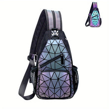 Load image into Gallery viewer, Shiny Geometric Backpack - Durable PU Leather, Ultra-Lightweight Sling Bag, Fashion-Forward &amp; Portable - Shop &amp; Buy
