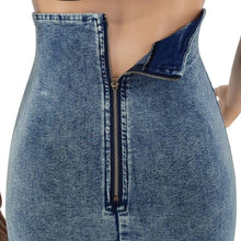 Load image into Gallery viewer, Skirts Fashion Criss-Cross Lace Up Denim Skirt for Lady - Shop &amp; Buy
